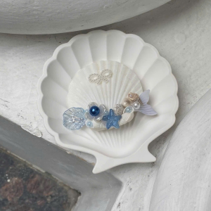 mermaid seashell hair clip